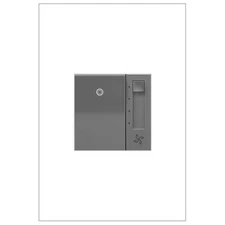 Adorne Paddle 1.6 Amp 4-Speed Fan Control with Microban, Magnesium