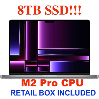 NEW MACBOOK PRO 14'' M2 PRO 10C CPU 16C GPU  8TB SSD 16GB RAM MSRP $3999 w/ BOX