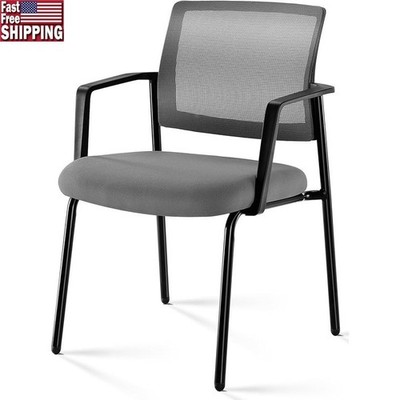 Stackable Chairs W/ Mesh Backrest Ergonomic Design Comfortable Office Seating US