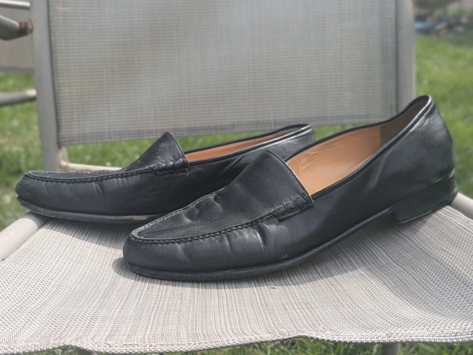 Zapatos de vestir de cuero negros Tanino Crisci para hombre 10,5 formales negocios boda elegantes Foto 4 de 4