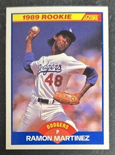 1989 Score Ramon Martinez Baseball Rookie Card (RC) #635 Dodgers Pitcher VG O/C. rookie card picture