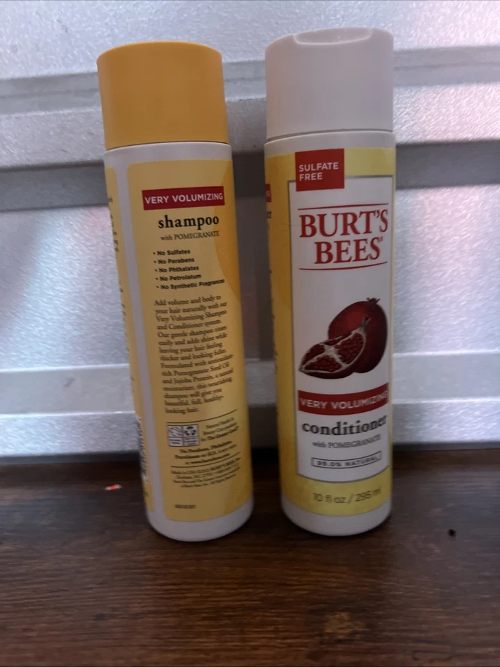 Burt’s Bees Very Volumizing Pomegranate Shampoo And conditioner 10 oz Each — 第 2/3 张图片