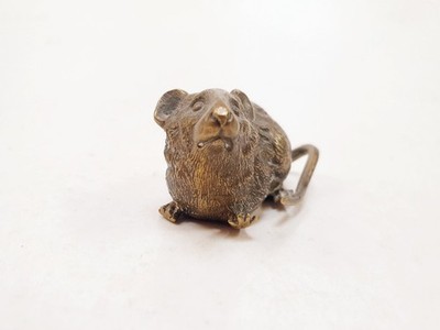 Wiener Bronze Skulptur signiert GESCHÜTZT 19. Jh. kleine Maus
