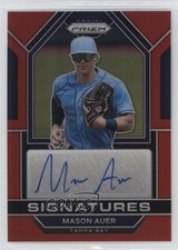 2023 Panini Prizm Signatures Red Prizm Mason Auer #SIG-MA Auto 1fm2