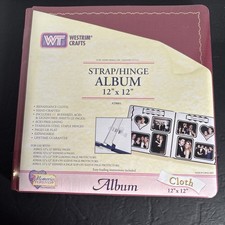 NEW WESTRIM 12x12 Cloth Album - BURGUNDY. Memories Forever. Factory Sealed 