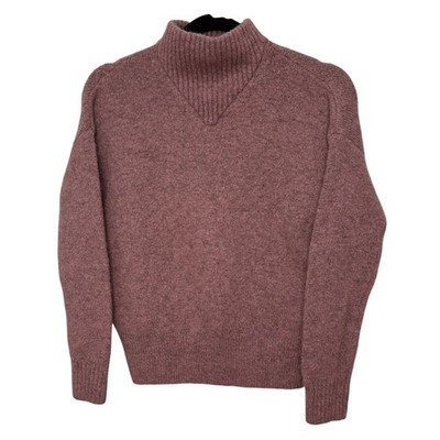 Madewell Women's Mock Neck Sweater Wool Alpaca Blend Pullover Knit Top XXS