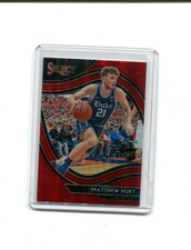 2021-22 Chronicles Draft Picks Select Red Prizm Matthew Hurt Rookie 77/149