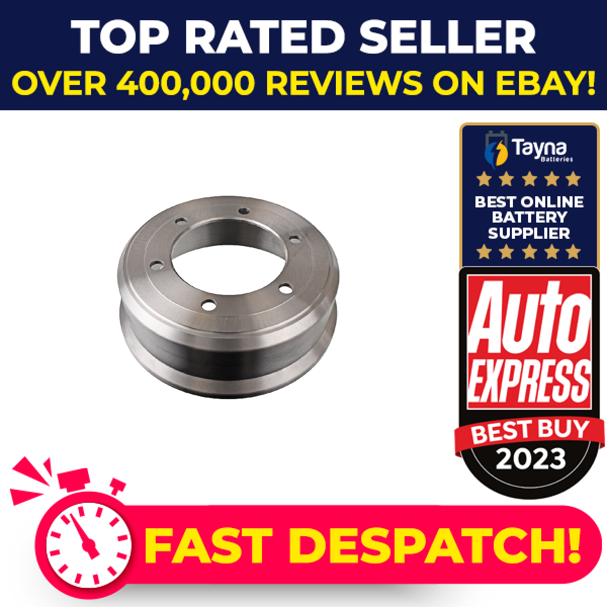 Brake Drum Rear 320mm ADC44712 Blue Print MK321866 Genuine Quality Guaranteed