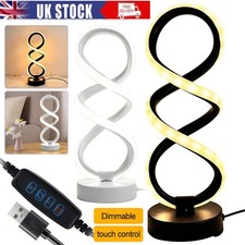 LED Table Lamp Dimmable Bedside Desk Nightstand Lamp Touch Control Lamp Modern