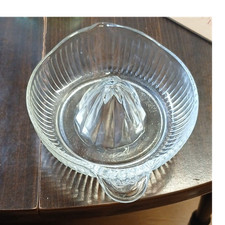 Clear Glass Manual Citrus Juicer