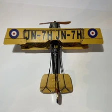 Jayland Curtis JN-7H Jenny Barnstormer Handcrafted Tin Biplane Model Aircraft