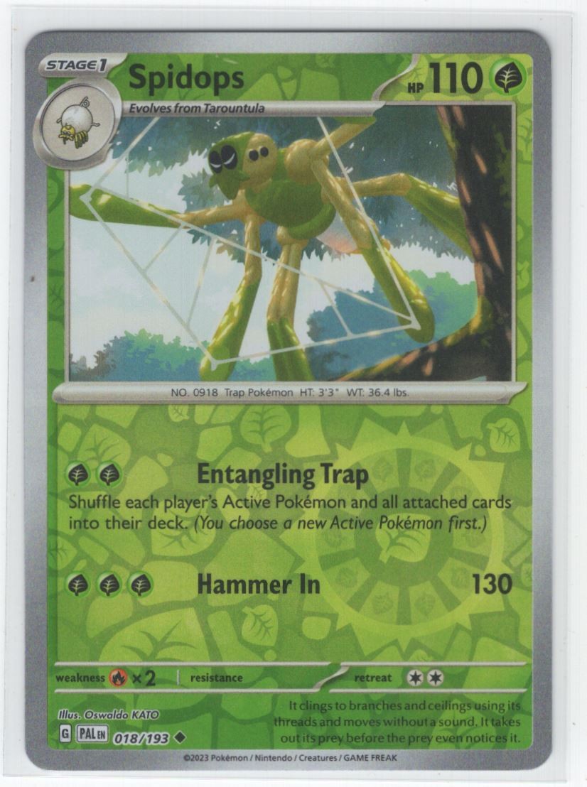 2023 Paldea Evolved - Reverse Holo Spidops Uncommon #18