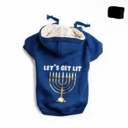 LET’S GET LIT HANUKKAH DOG HOODIE