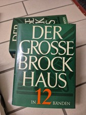 Der Große Brockhaus 18. Auflage 12 Bände Lexikon Buch Einband Enzyklopädie gold