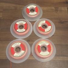 (5) Spools of 24 Yard White Gammon Reel String ORANGE FREE SHIPPING