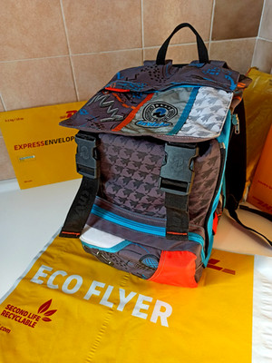 Invicta Backpack full colors Slate USED good  imported direct from Milan Italy!!