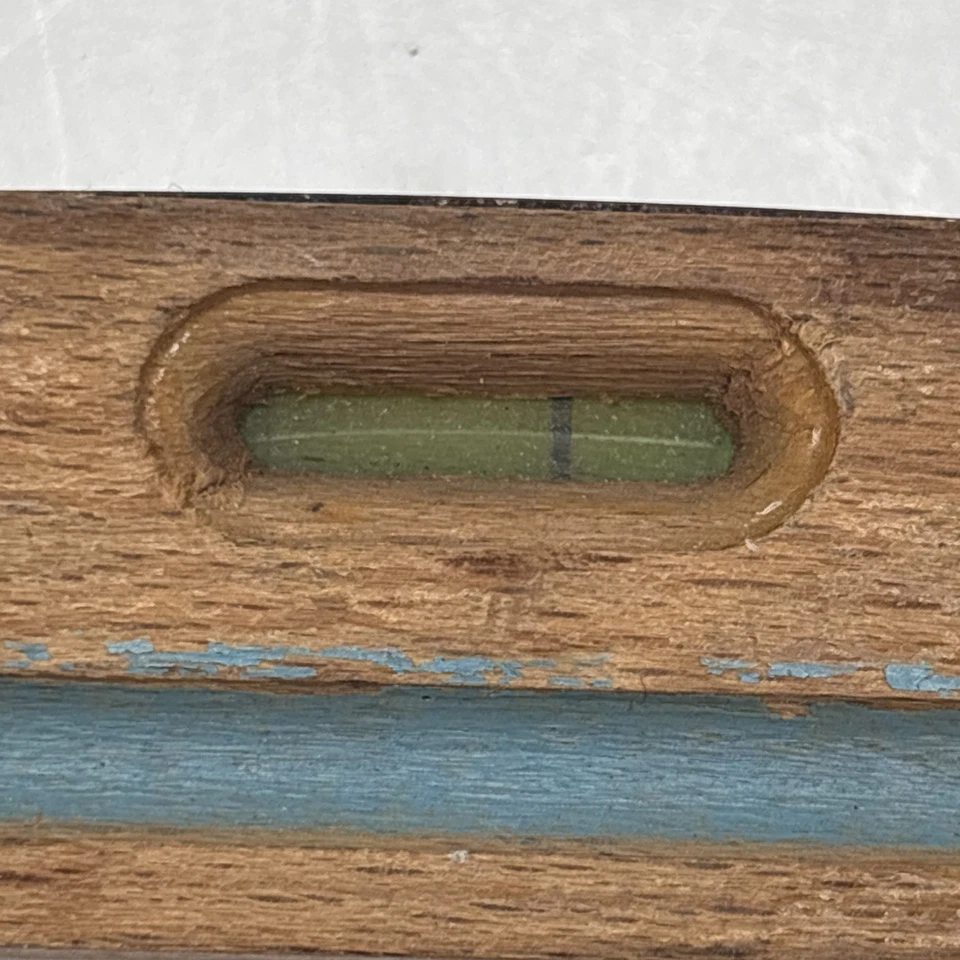 Vintage Wooden 6" Bubble Level Name Engraved On Side Unbranded - Image 4 of 4