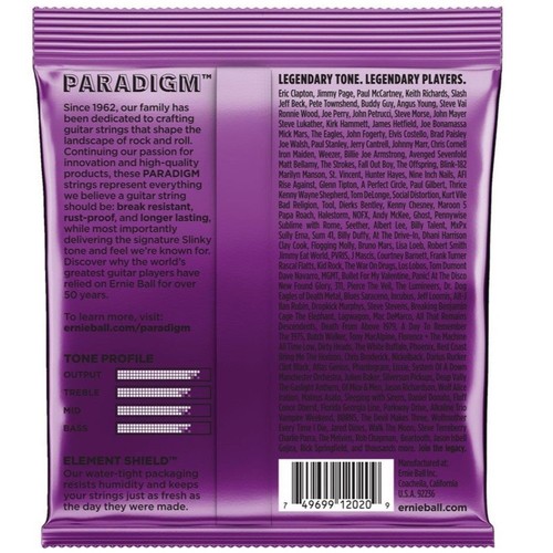 Ernie Ball Electric Guitar Strings Paradigm Power Slinky 11-48 Gauge 3pk - Afbeelding 2 van 6