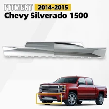 Front Bumper Skid Plate Fit For 2014-2015 Chevrolet Silverado 1500 Chrome Lower