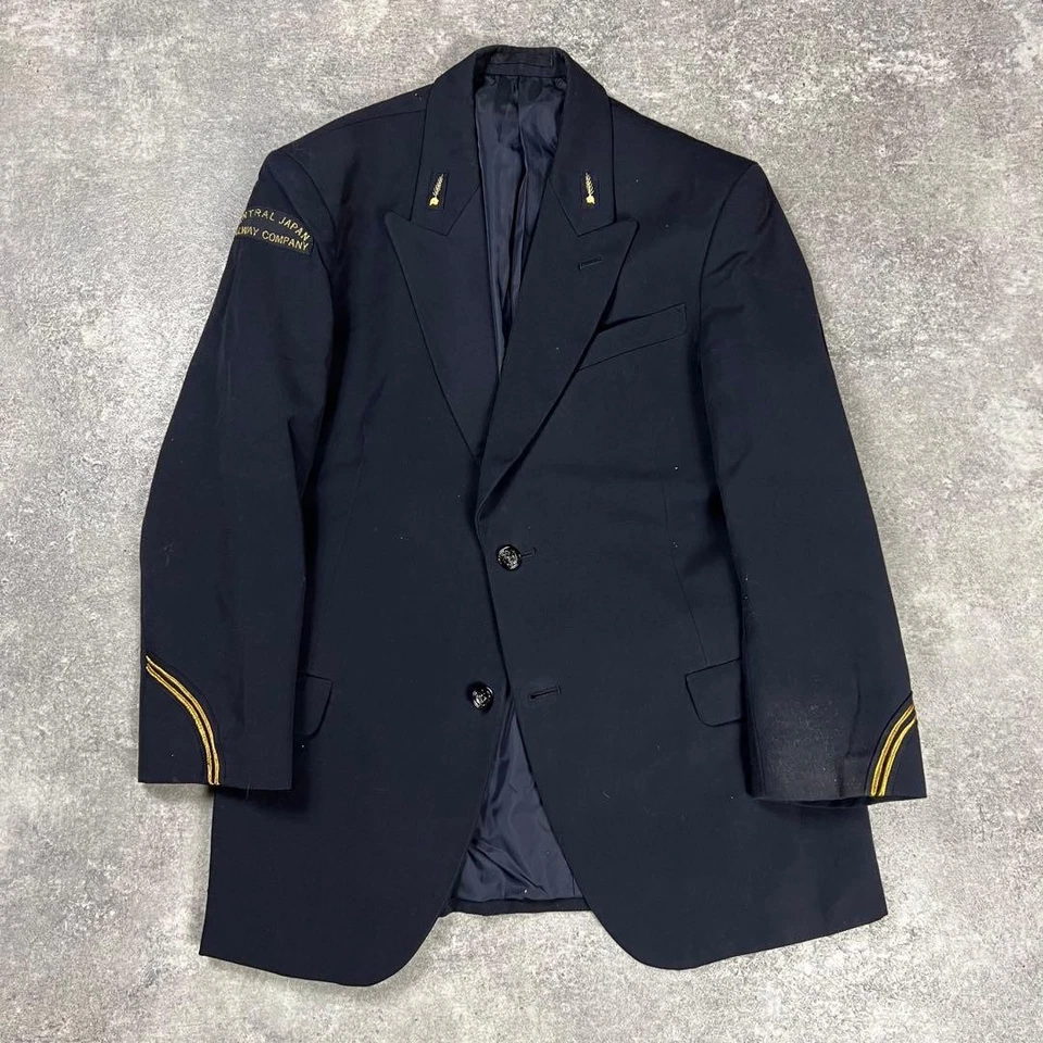 Yohji Yamamoto POUR HOMME JR Tokai Uniform Suit Set Navy Wool Japan - Photo 2/4