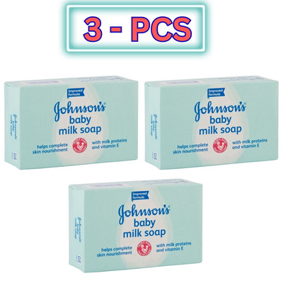 Johnson's Baby Milk Soap 75g Gentle Cleansing Bar Daily Baby Skin Care