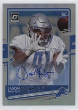 2020 Panini Donruss Optic Rookies Holo Prizm 75/75 Jason Huntley #104 Auto 16n7