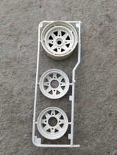 Tamiya Ford Ranger RC vintage unassembled FRONT wheel on F sprue. 1980s RARE.