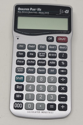 Calculated Industries Real Estate Qualifier Plus IIIx 3415 Financial Calculator