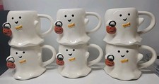6 Pack Hyde Eek 2024 Ghost Mug w/ Pumpkn and Bow Tie 15.2oz