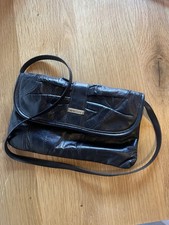 Handtasche Damen Schwarz Stefano Leder