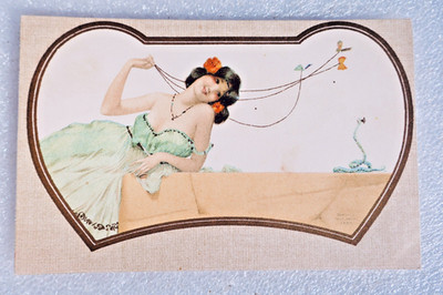 KIRCHNER Raphael Kirchner Die Spielerin Schmetterlinge Und Schlange Art Nouveau