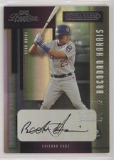 2004 Playoff Prestige Xtra Bases Purple 73/100 Brendan Harris #38 Auto 0y9m
