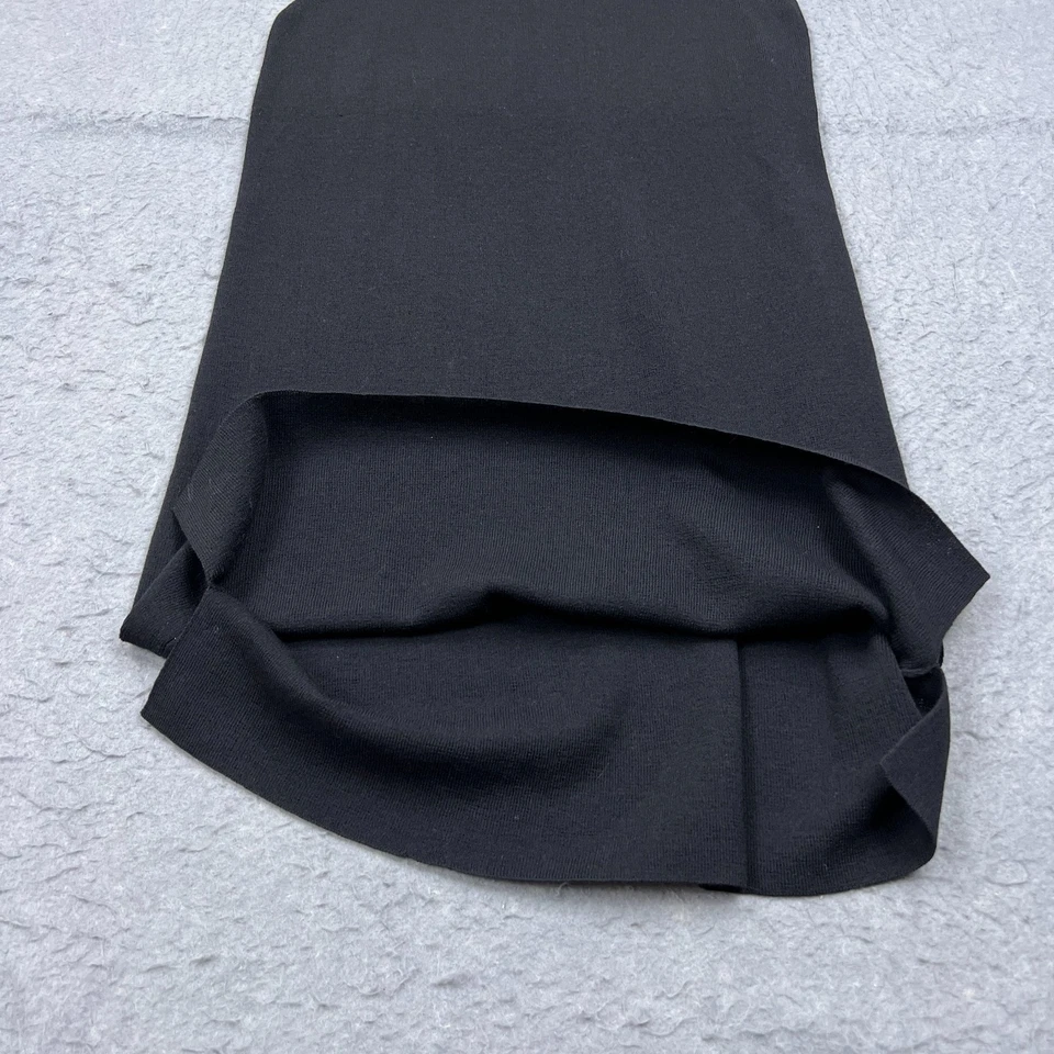 Vestido para mujer Eileen Fisher XS negro 100 % lana sin mangas tejido abertura lateral línea A Foto 3 de 4