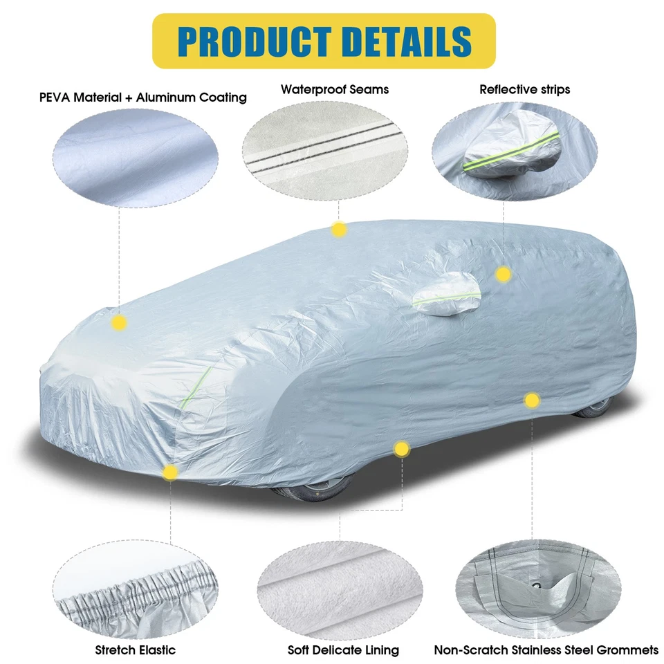All-Weather Waterproof Protection Outdoor For SUBARU TREZIA Custom Car Cover - Imagem 3 de 4