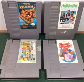 Nintendo NES Video Game Cartridge Cart Lot Mighty Bomb Jack RC Pro-Am Etc Tested