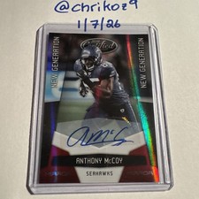 2010 Certified Mirror Red Signatures /250 Anthony McCoy #176 Rookie Auto RC 2r7