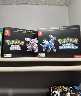 RARE Pokémon Brilliant Diamond & Shining Pearl Cardboard Display Set In Store