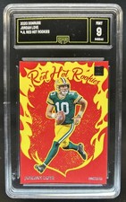 2020 Panini Donruss Jordan Love Red Hot Rookies Rookie RC #RH-JL Packers GMA 9