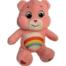 10" Care Bear Plush Pink Cheer Bear Basic Fun 