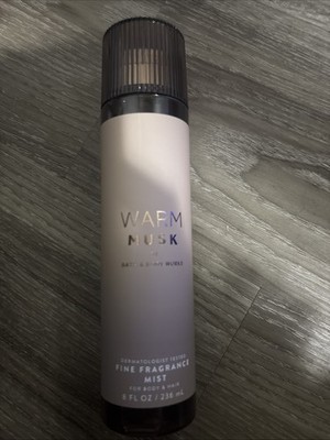 Bath & Body Works WARM MUSK Fine Fragrance Mist 8 oz NEW