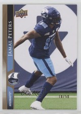 2021 Upper Deck CFL Gold 10/50 Jamal Peters #141 l5j