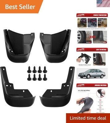 Mud Flaps for 1996-2000 Honda Civic - No Drilling Required, 4-Piece Set