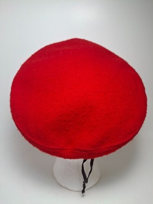 BSA Boy Scouts America Red 100% Pure Wool Hat Beret Small 6 5/8 6