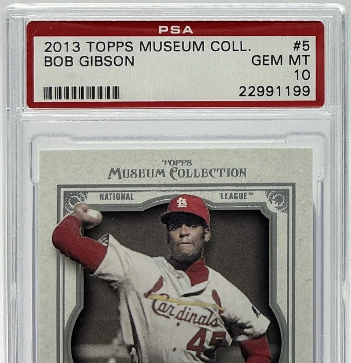 Bob Gibson PSA 10 - 2013 Topps Museum Collection Portrait- Cardinals Legend, HOF - Image 2 of 4