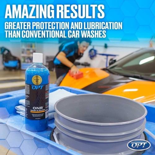 Optimum No Rinse Wash & Shine, 32oz with Big Red Sponge - Eco-Friendly Car Care - Picture 6 of 8