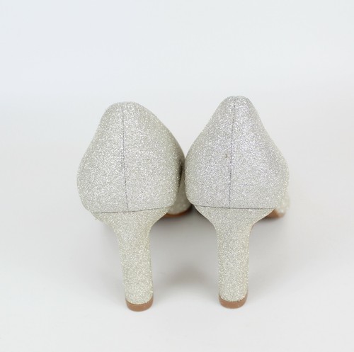 NEW Stuart Weitzman Adria Glitter Heel Pumps for Party & Wedding EUR 39/ US 8.5B - Picture 8 of 13