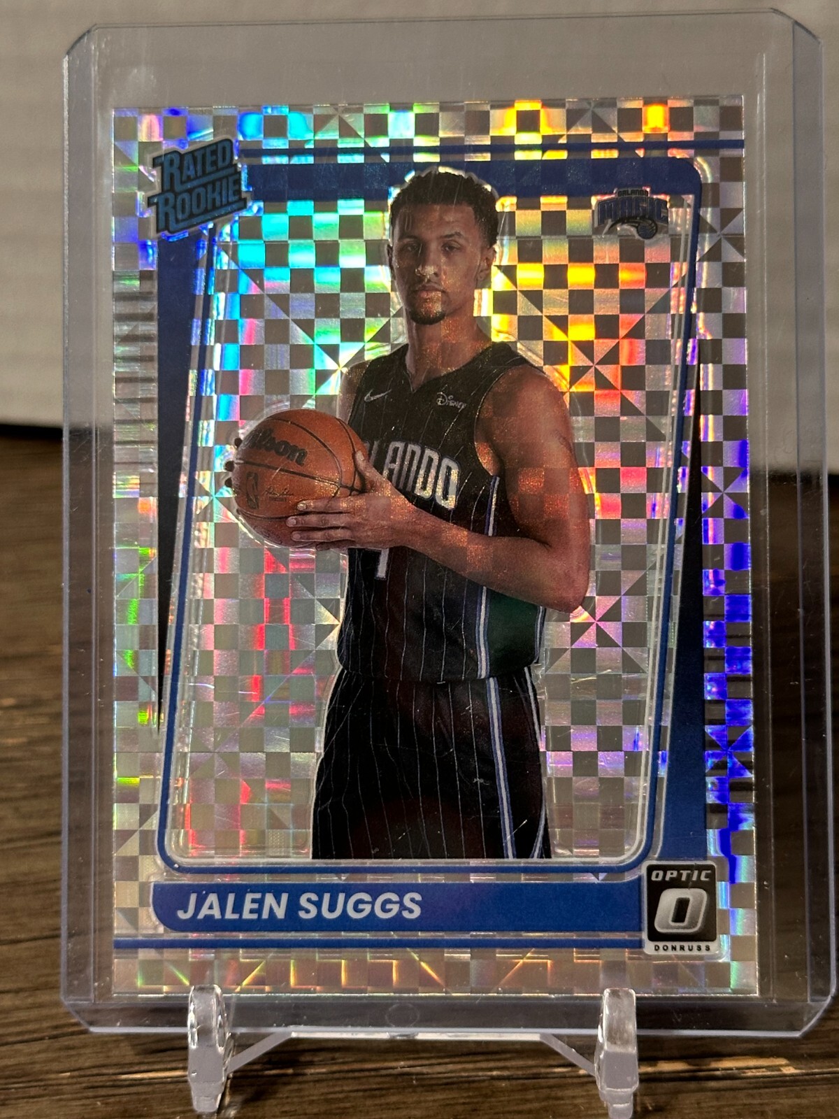 2021-22 Donruss Optic BKB Jalen Suggs Checkerboard Prizm Rated Rookie card #179