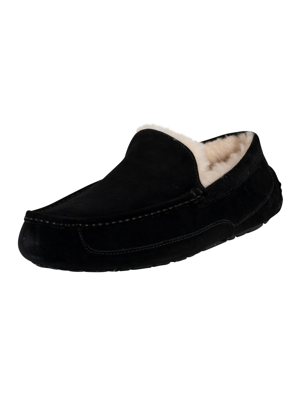 UGG Men's Ascot Suede Slippers, Black 