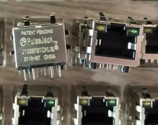 5Pcs RJ45 J1026F21CNL Ethernet Port with Light Filter RJ45 Female Socket