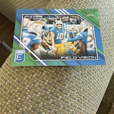2023 Donruss Elite #FV-3 Justin Herbert Chargers Field Vision Green